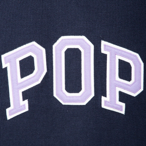 POP Trading Company Arch Spencer Knit Navy POPSS24_06-006 Degli Uberti